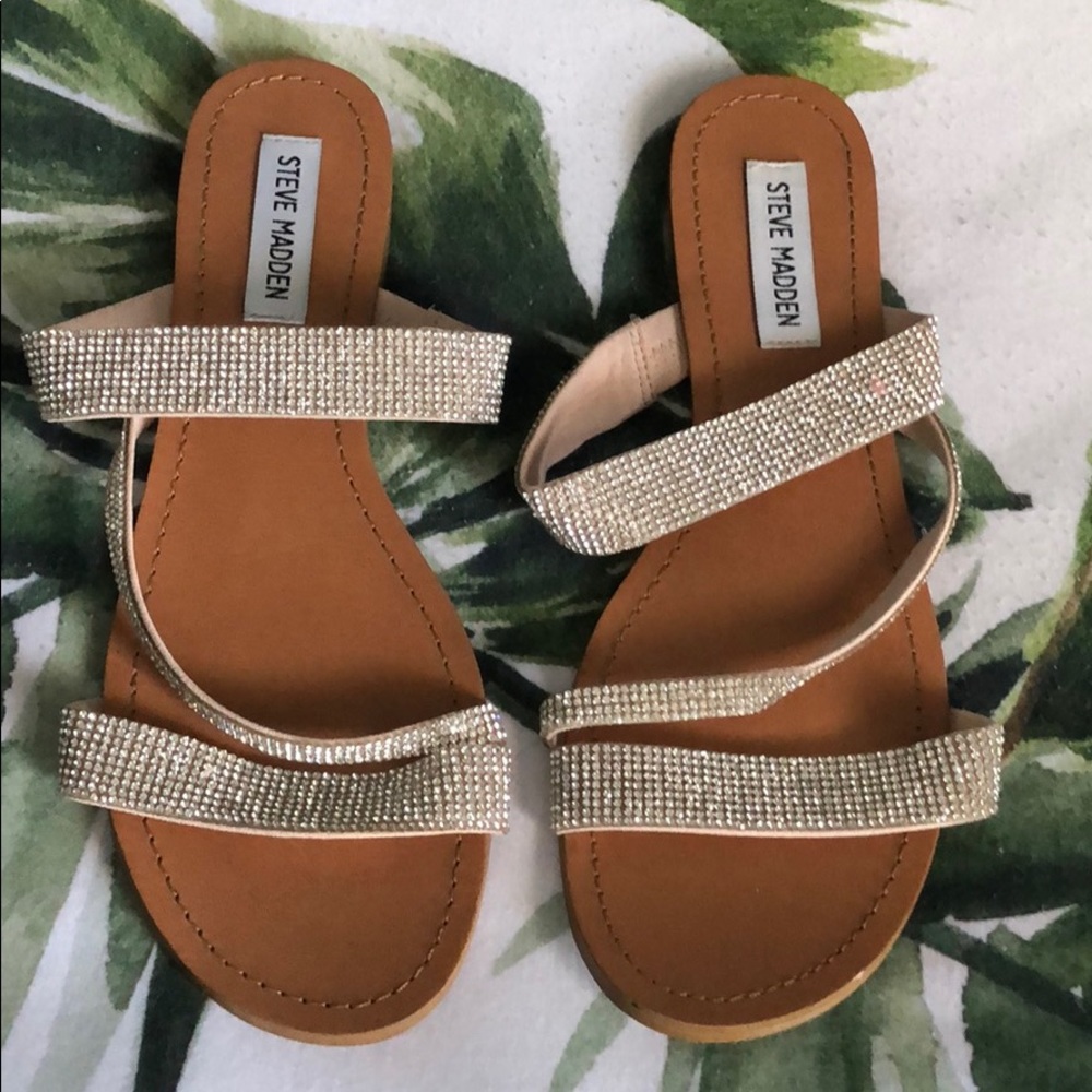 Steve Madden Women’s Pammy rhinestone sandals